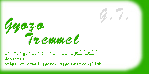 gyozo tremmel business card